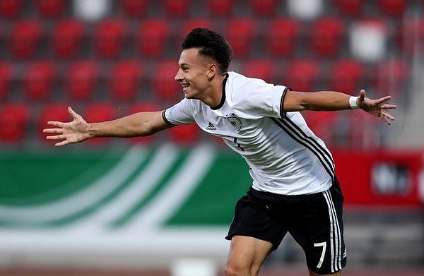 Germany's skillful Number 7 Nicholas Kuehn dazzled yesterday